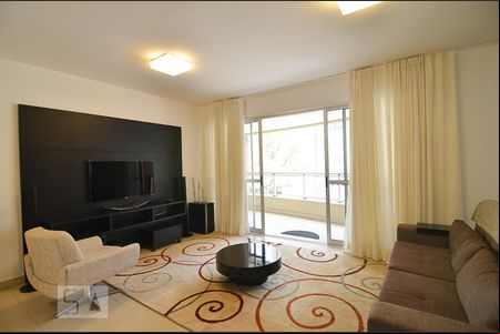 Sala de apartamento à venda com 2 quartos, 104m² em Vila da Serra, Nova Lima