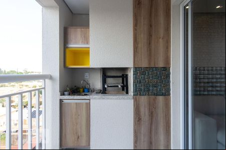 Varanda gourmet de apartamento para alugar com 2 quartos, 65m² em Jardim São Caetano, São Caetano do Sul