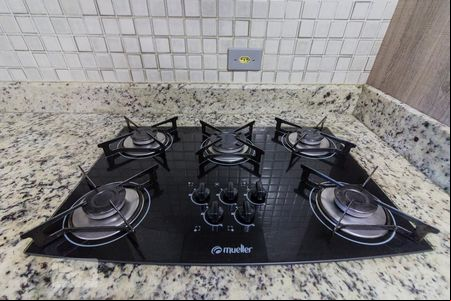 Cozinha de casa de condomínio à venda com 4 quartos, 250m² em Vila Valparaíso, Santo André