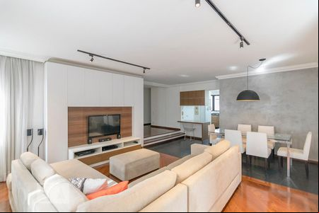 Sala de apartamento para alugar com 3 quartos, 125m² em Jardim, Santo André