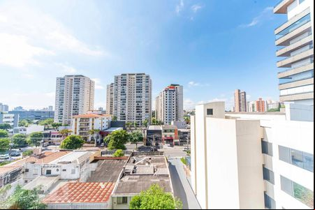 Vista da Varanda de apartamento à venda com 1 quarto, 55m² em Centro, Santo André