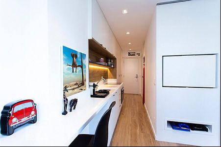 Sala de apartamento para alugar com 1 quarto, 30m² em Vila Olímpia, São Paulo