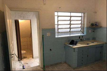 Cozinha de casa para alugar com 1 quarto, 40m² em Vila Gumercindo, São Paulo