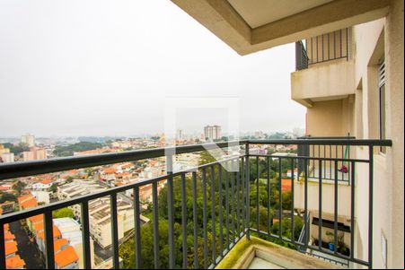 Varanda da sala de apartamento para alugar com 2 quartos, 49m² em Vila Eldízia, Santo André