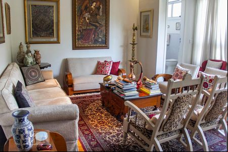 Sala de apartamento à venda com 3 quartos, 155m² em Santo Agostinho, Belo Horizonte