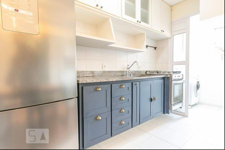 Cozinha de apartamento para alugar com 1 quarto, 33m² em Barra Funda, São Paulo