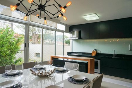 Sala de Jantar de casa de condomínio para alugar com 3 quartos, 256m² em Vila Romana, São Paulo