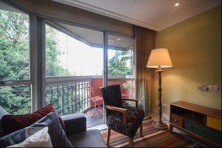 Varanda de apartamento para alugar com 1 quarto, 45m² em Real Parque, São Paulo