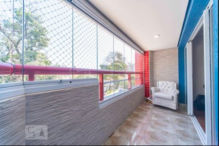Varanda da Sala de apartamento à venda com 3 quartos, 133m² em Vila Assunção, Santo André