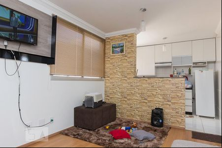 Sala e Copa  de apartamento à venda com 2 quartos, 50m² em Jardim América, Belo Horizonte