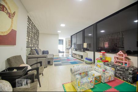 sala piso 2 de casa para alugar com 5 quartos, 520m² em Swiss Park, Campinas