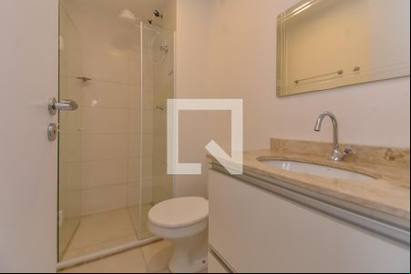 Banheiro de kitnet/studio para alugar com 1 quarto, 26m² em Centro Histórico de São Paulo, São Paulo