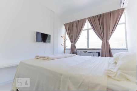 Quarto - Tv de apartamento à venda com 1 quarto, 53m² em Glória, Rio de Janeiro