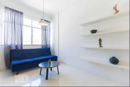 Sala - Sofá de apartamento à venda com 1 quarto, 53m² em Glória, Rio de Janeiro