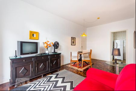 Sala de apartamento para alugar com 1 quarto, 62m² em Boqueirão, Santos