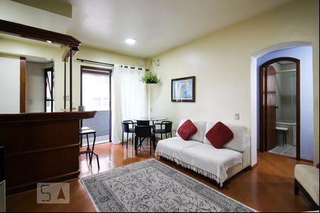 Sala de apartamento à venda com 1 quarto, 50m² em Moema, São Paulo