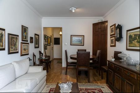 Sala de apartamento para alugar com 2 quartos, 110m² em Gonzaga, Santos