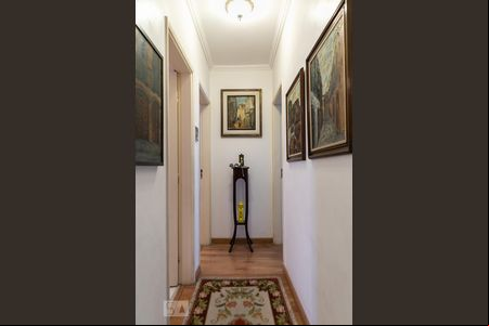 Corredor de apartamento para alugar com 2 quartos, 110m² em Gonzaga, Santos