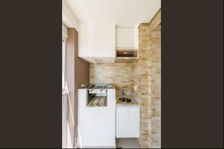 Varanda da Sala de apartamento para alugar com 1 quarto, 74m² em Parque Rural Fazenda Santa Cândida, Campinas