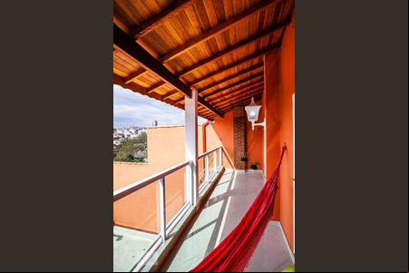 Varanda da Sala de casa à venda com 4 quartos, 222m² em Vila Vitória, Santo André