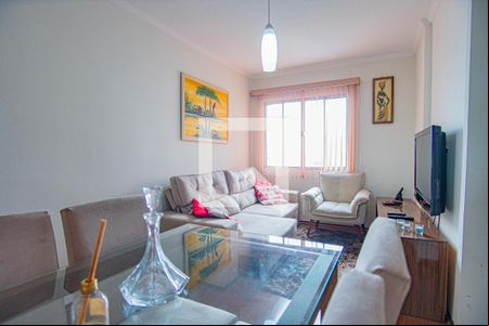 Sala de apartamento para alugar com 2 quartos, 59m² em Vila Alzira, Santo André