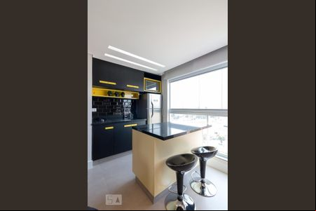 Cozinha de kitnet/studio para alugar com 1 quarto, 28m² em Centro, Guarulhos