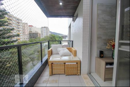 Varanda da Sala de apartamento para alugar com 3 quartos, 100m² em Botafogo, Rio de Janeiro