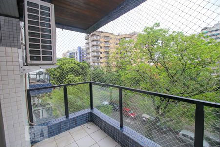 Varanda da Sala de apartamento para alugar com 3 quartos, 100m² em Botafogo, Rio de Janeiro