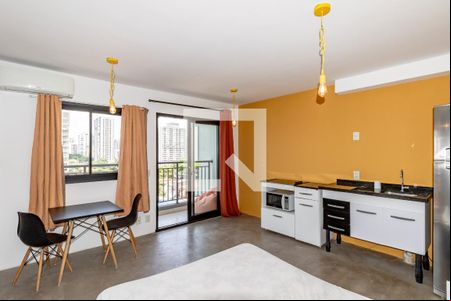 Studio de kitnet/studio para alugar com 1 quarto, 32m² em Indianópolis, São Paulo