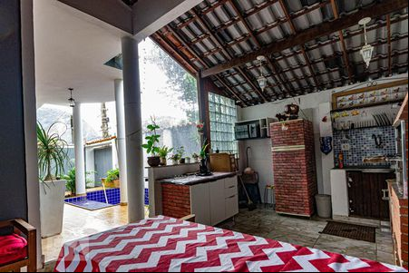 Churrasqueira de casa de condomínio para alugar com 4 quartos, 355m² em Vargem Pequena, Rio de Janeiro