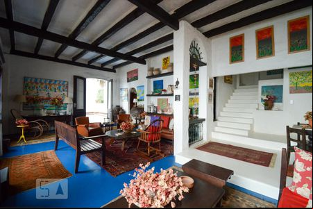 Sala de casa à venda com 6 quartos, 500m² em São Conrado, Rio de Janeiro