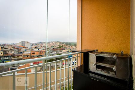 Varanda da sala de apartamento para alugar com 2 quartos, 53m² em Vila Humaitá, Santo André