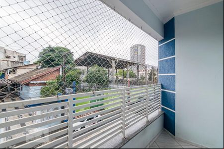 Varanda da Suíte de apartamento à venda com 3 quartos, 150m² em Vila Tibiriçá, Santo André
