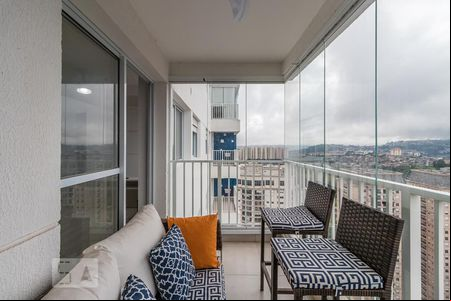 Varanda de apartamento à venda com 1 quarto, 48m² em Alphaville Empresarial, Barueri