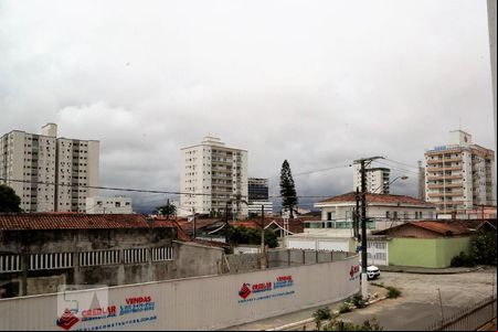 Vista da Sala de apartamento para alugar com 1 quarto, 52m² em Guilhermina, Praia Grande