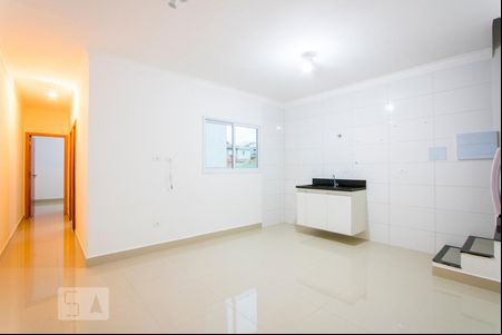 Sala/Cozinha de apartamento para alugar com 2 quartos, 108m² em Vila Linda, Santo André