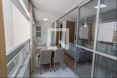 Varanda da Sala de apartamento para alugar com 1 quarto, 37m² em Lourdes, Belo Horizonte