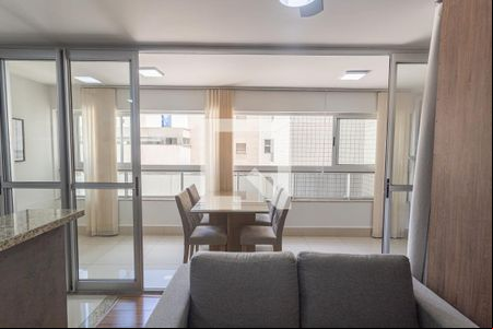 Varanda da Sala de apartamento para alugar com 1 quarto, 37m² em Lourdes, Belo Horizonte