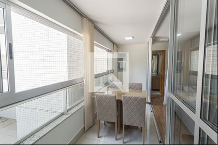 Varanda da Sala de apartamento para alugar com 1 quarto, 37m² em Lourdes, Belo Horizonte