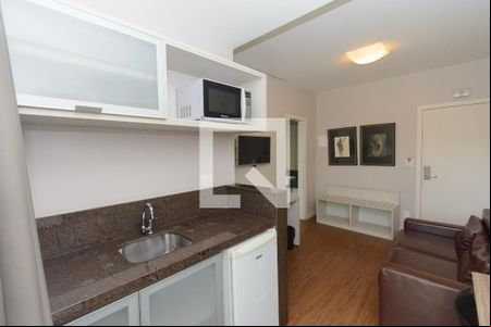 Sala/Cozinha de apartamento para alugar com 1 quarto, 32m² em Eldorado, Contagem
