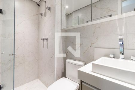 Banheiro Suite de kitnet/studio para alugar com 1 quarto, 51m² em Indianópolis, São Paulo