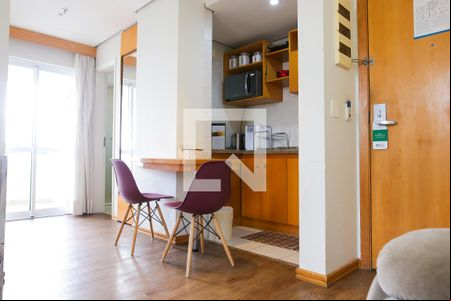 Sala de apartamento para alugar com 1 quarto, 47m² em Centro, Santo André