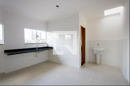 Sala/Cozinha de kitnet/studio para alugar com 1 quarto, 39m² em Jardim Bom Pastor, Santo André