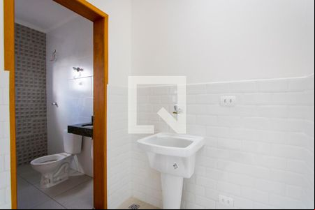 Área de serviço de kitnet/studio para alugar com 1 quarto, 39m² em Jardim Bom Pastor, Santo André