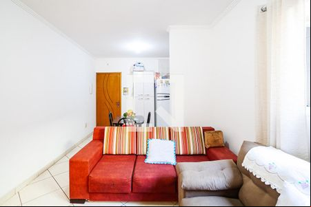 Sala de apartamento à venda com 3 quartos, 84m² em Vila Tibiriçá, Santo André