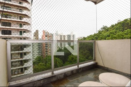 Varanda do Quarto 1 de apartamento para alugar com 3 quartos, 120m² em Barra Funda, Guarujá