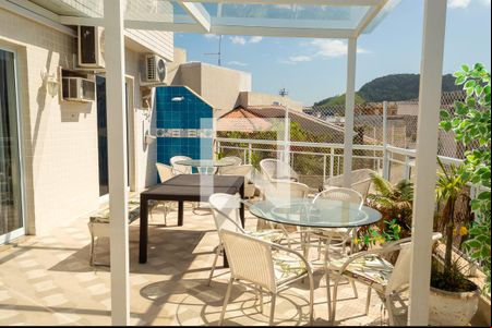 Varanda da Sala de apartamento à venda com 3 quartos, 165m² em Barra da Tijuca, Rio de Janeiro