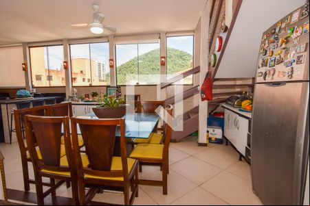 Sala 1  de apartamento para alugar com 4 quartos, 210m² em Vila Julia, Guarujá