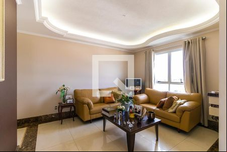 Sala de estar com lareira de apartamento para alugar com 4 quartos, 213m² em Loteamento Residencial Vila Bella, Campinas