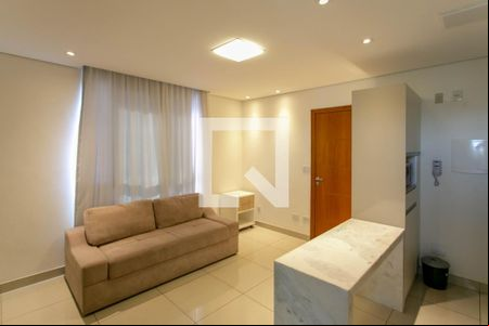 Sala de kitnet/studio à venda com 1 quarto, 32m² em Indaiá, Belo Horizonte